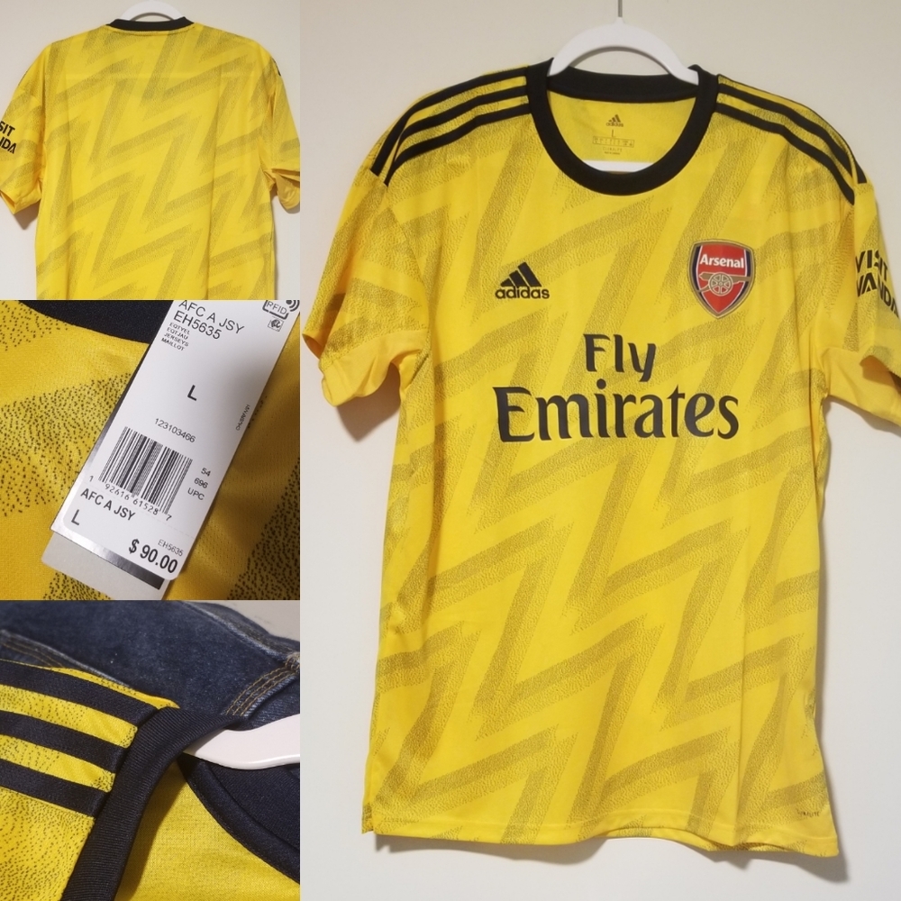 Adidas Soccer Jersey. Arsenal. Fly Emirates. L New